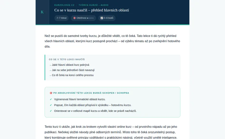 Interaktivní lekce